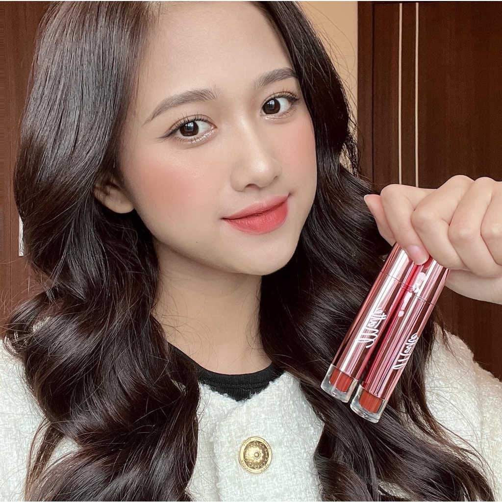 Son lì siêu mịn giữ màu 24 tiếng loại 3.5g - Son tint HA:PY (SM0001) bibi90