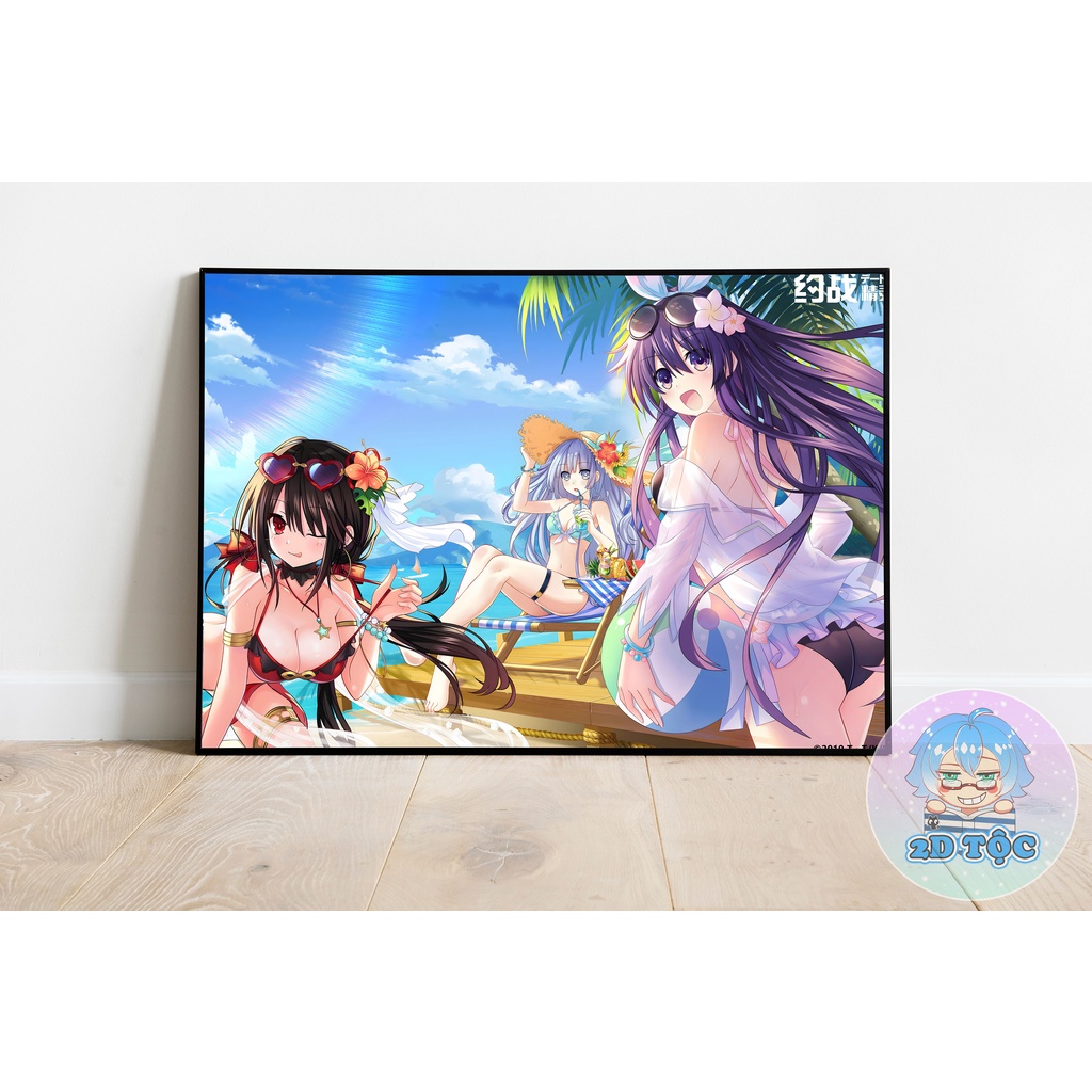TRANH POSTER A3 TOKISAKI KURUMI (11) ANIME MANGA DATE A LIVE CHẤT LIỆU GIẤY CAO CẤP - 2D TỘC SHOP