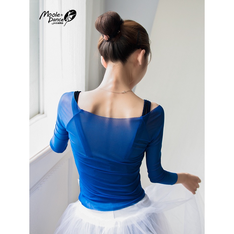 Bộ Đồ Tập Múa Ba Lê Phối Lưới Thiết Kế Dễ Thương Cho Nữ