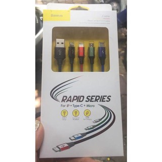 Cáp sạc 4 trong 1 Baseus - CA1T4 (Lightning - Type C - Micro USB)