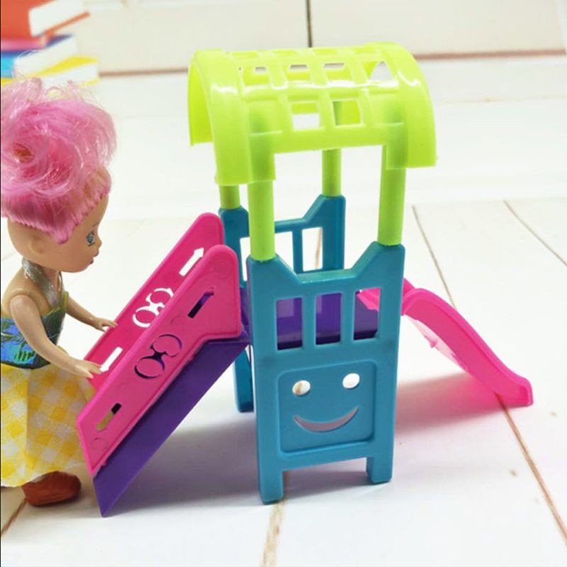 Phụ kiện búp bê đồ chơi cầu trượt cho búp bê barbie ANDATOY AD916
