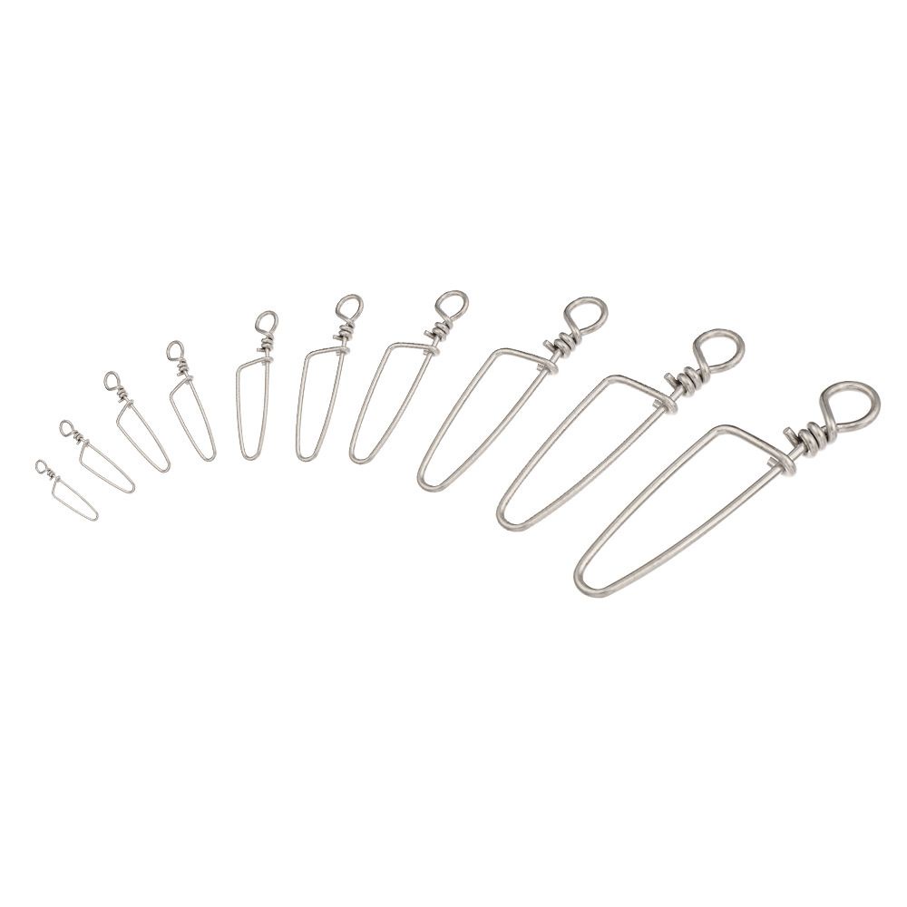 Set 50 chiếc phụ kiện câu cá bằng thép không rỉ cao cấp