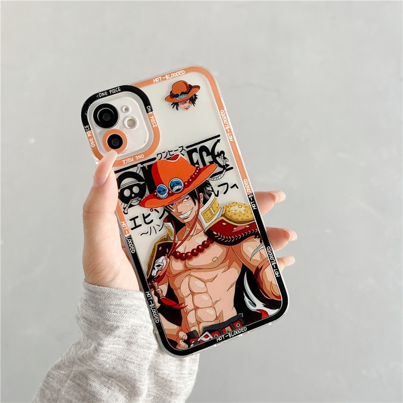 Ốp Điện Thoại Mềm In Hình One Piece Cho iPhone 13 12 11 Pro Max 6 6s 7 8 Plus X Xs Max XR