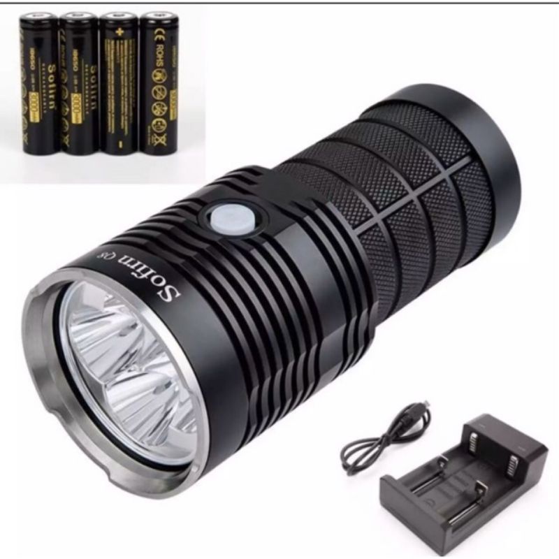 Đèn Pin LED SOFIRN BLF Q8 PRO 5.000LM + 4 Pin 18650 Sofirn 3.000mAh.