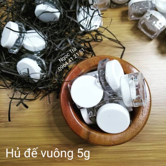 Combo 100c hủ 5g đế vuông