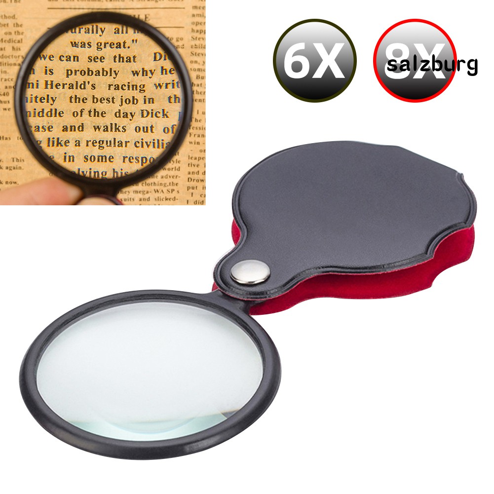 SA Kính Lúp Mini Bỏ Túi 6x 8x