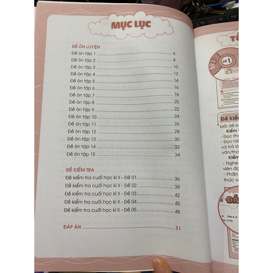 Sách - Đề ôn luyện và tự kiếm tra Tiếng Việt lớp 1 tập 2 ( Megabook )