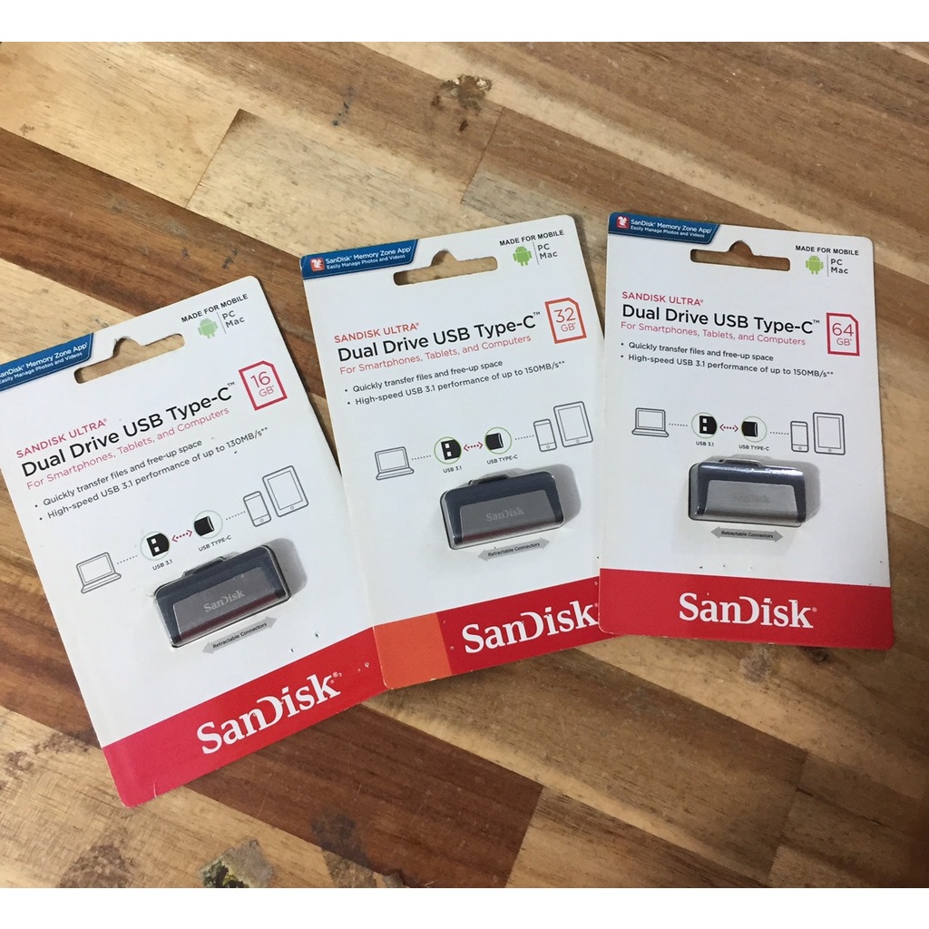 Usb SanDisk model DDC2 (2 cổng A+C) dung lượng 16GB/ 32GB/ 64GB