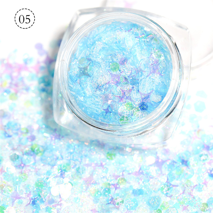 Hộp kim tuyến ANNIES hình lá phong / ngôi sao / trái tim trang trí móng nghệ thuật