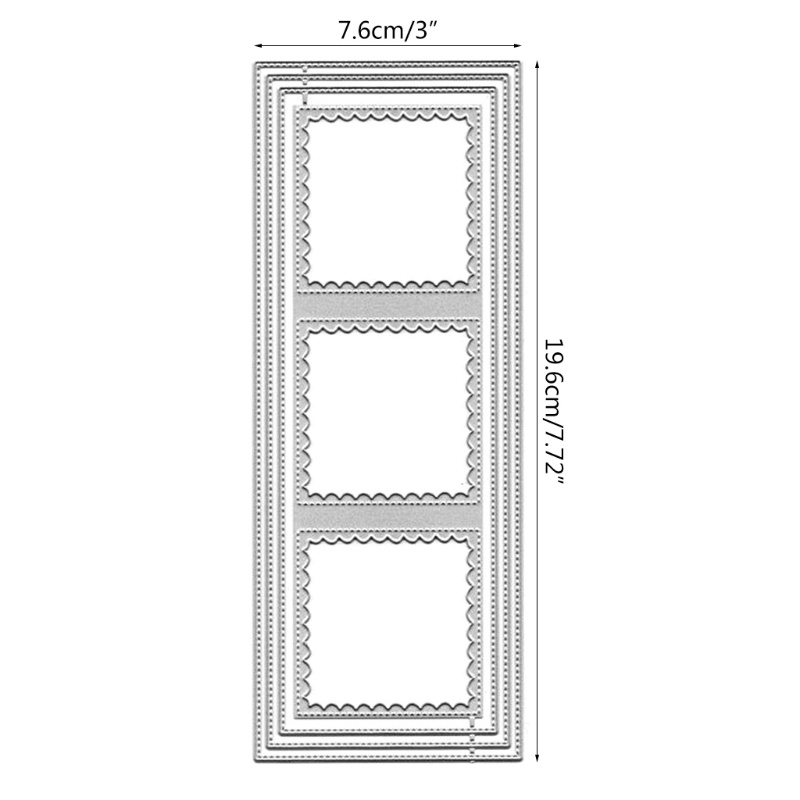 Khuôn Cắt Giấy Kim Loại Mẫu Khung Viền Độc Đáo Thẻ