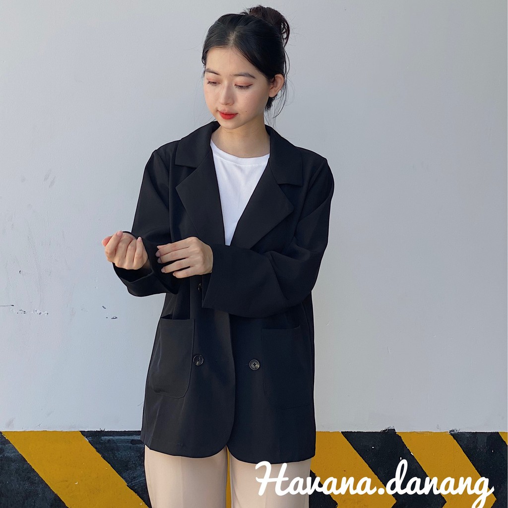 Áo blazer nữ, áo blazer dài tay một lớp , chất cát hàn dày dặn mềm mại thoáng khí [ẢNH THẬT SHOP CHỤP]