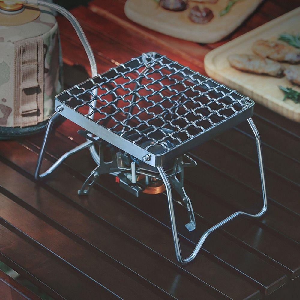 Giá Đỡ Lò Nướng Than Mini Bằng Thép Không Gỉ Siêu Bền Tiện Dụng