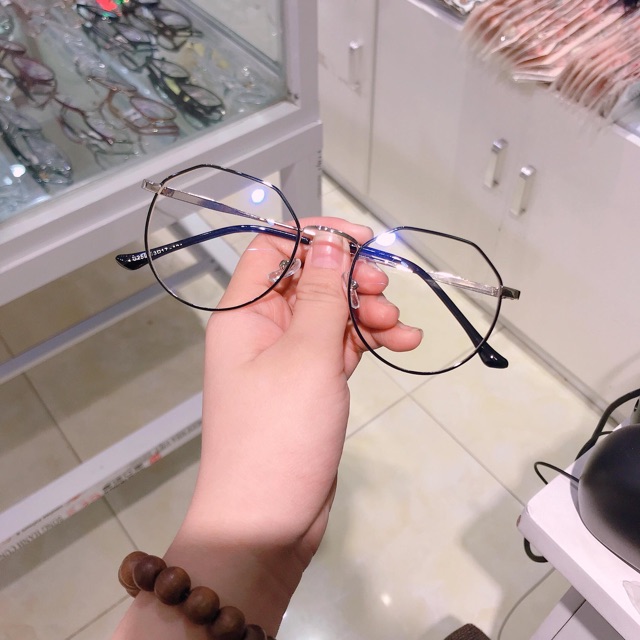[ Ảnh thật ] Gọng kính Vintage Hàn Quốc kim loại mẫu vát đầu 2019 | BigBuy360 - bigbuy360.vn