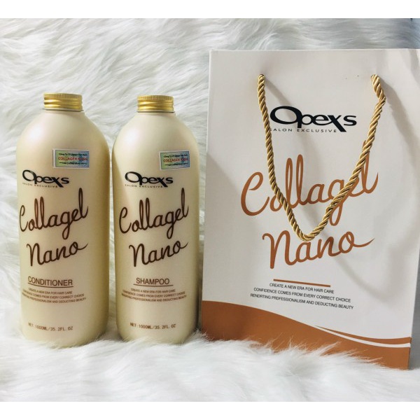 Dầu Gội Xả Opexs Nano Collagen Phục Hồi