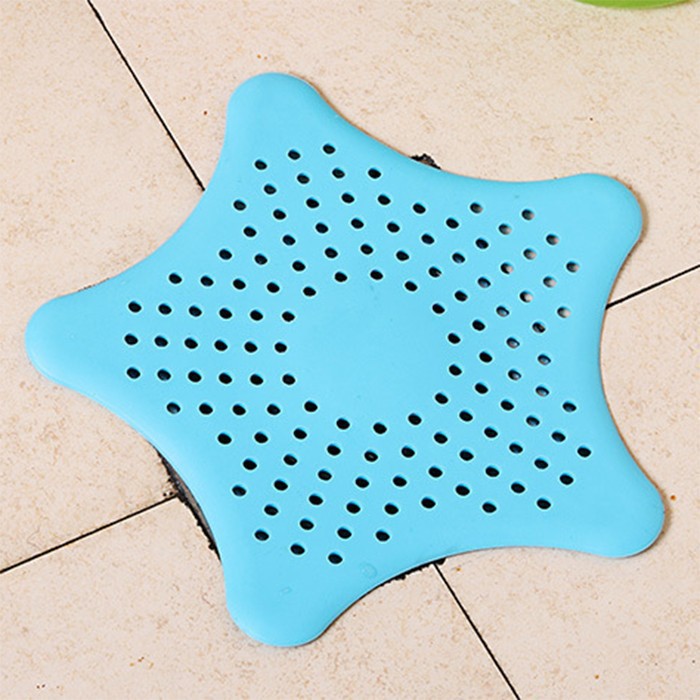 [Tổng Kho Sỉ] Miếng Lót Chặn Lọc Rác Bồn Rửa Bát Kiểu NGÔI SAO - Nắp Silicon Chặn Lông Tóc Bồn Tắm, Rửa Mặt