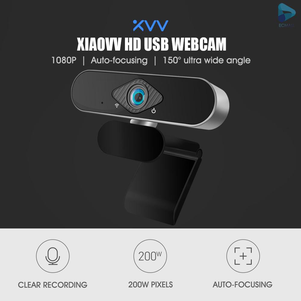 Webcam Xiaomi Youpin Xiaovv HD USB 6320S tích hợp micro và phụ kiện tiện lợi