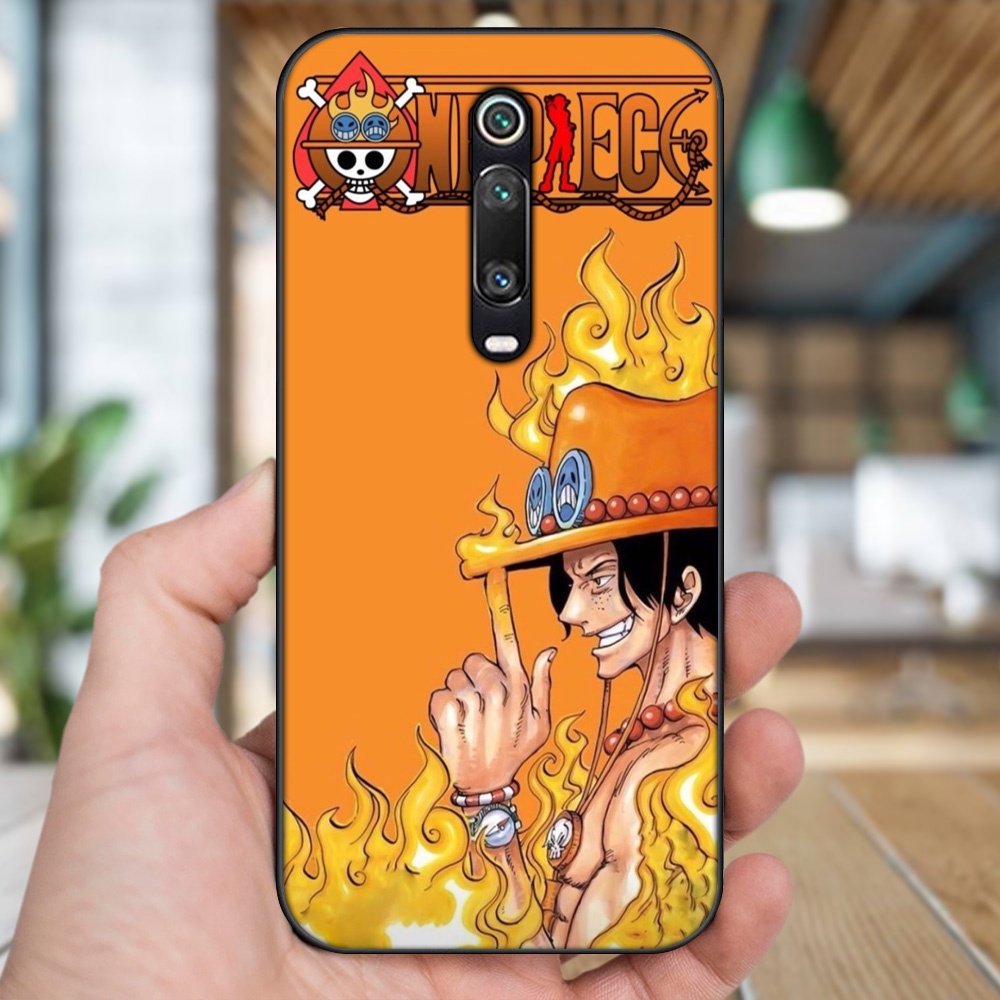 Ốp lưng Xiaomi K20, K20 Pro, Mi 9T viền đen in hình Ace One Piece