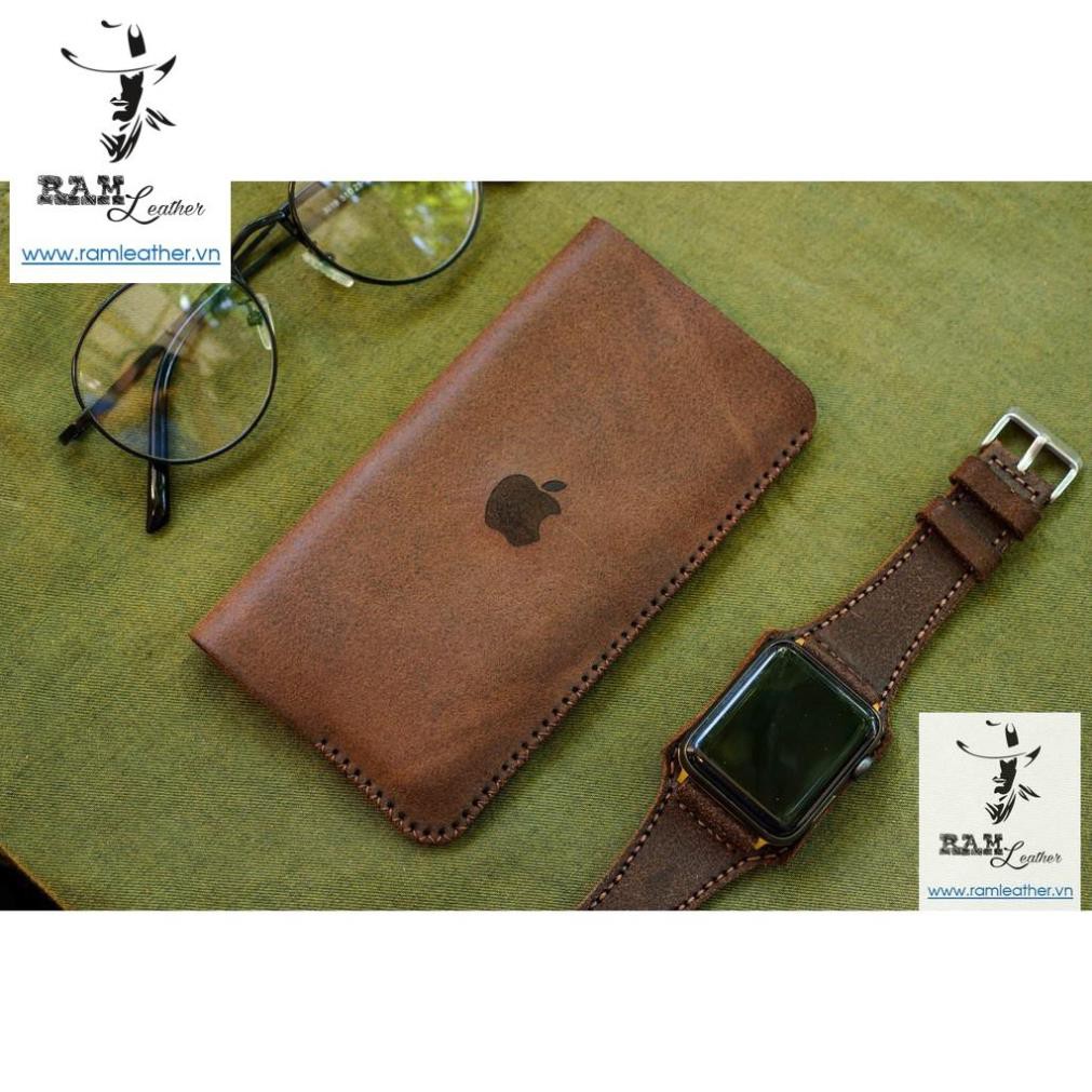 BAO DA IPHONE DA BÒ THẬT VINTAGE - IPHONE 6, 6PLUS, 7, 7 PLUS, 8, 8 PLUS, X, XS, XSMAX, IP 11, IP 11 PROMAX. SE . | BigBuy360 - bigbuy360.vn
