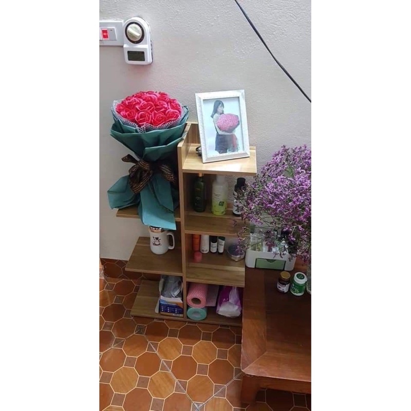 Kệ Sách Vuông 💫 FREESHIP 💫 Kệ Đa Năng 5 Tầng Gỗ MDF Chống Thấm Kèm Ảnh Thật