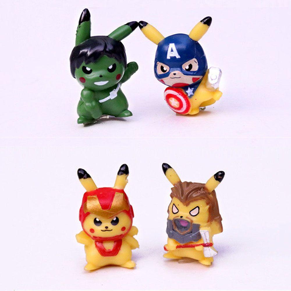 LILYES Mô Hình Pikachu Cosplay Nhân Vật Trong Avengers Bằng PVC