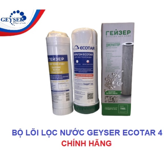Bộ 3 lõi lọc nước Nano Geyser Ecotar 4 - Sale Doctorhouses