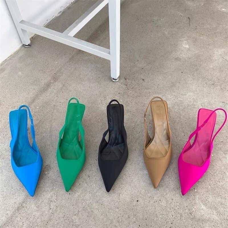 Giày Cao Gót Mũi Nhọn 5 Phân, Guốc Za Quảng Châu