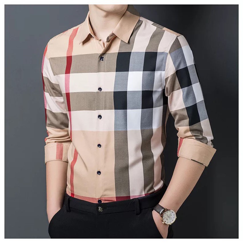 Áo sơ mi kẻ sọc TMAN thời trang nam,áo sơ mi nam cao cấp phong cách thời trang | BigBuy360 - bigbuy360.vn