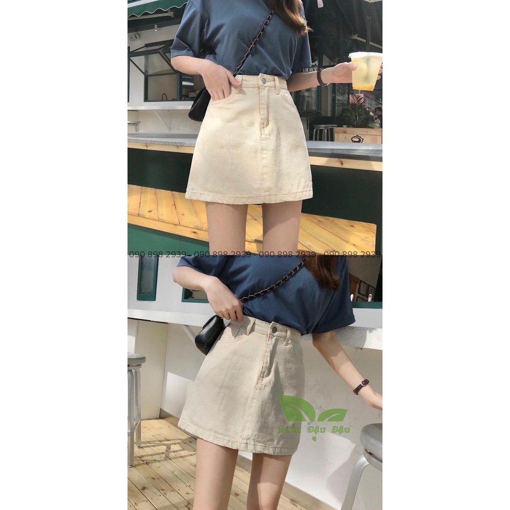 Chân Váy Ngắn Kaki Form Bassic Chữ A Lưng Cao Có Quần Trong Mặc Không Sợ Lộ Dặn Mềm Đẹp | BigBuy360 - bigbuy360.vn