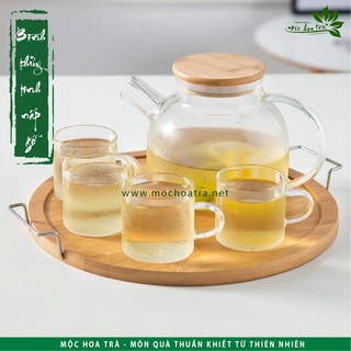 BÌNH THỦY TINH 1000-1400ml - NẮP GỖ