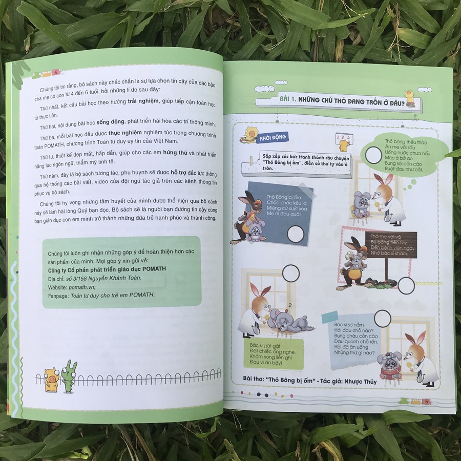 Sách - Pomath - Toán tư duy cho trẻ em (Bộ 6 quyển) | BigBuy360 - bigbuy360.vn