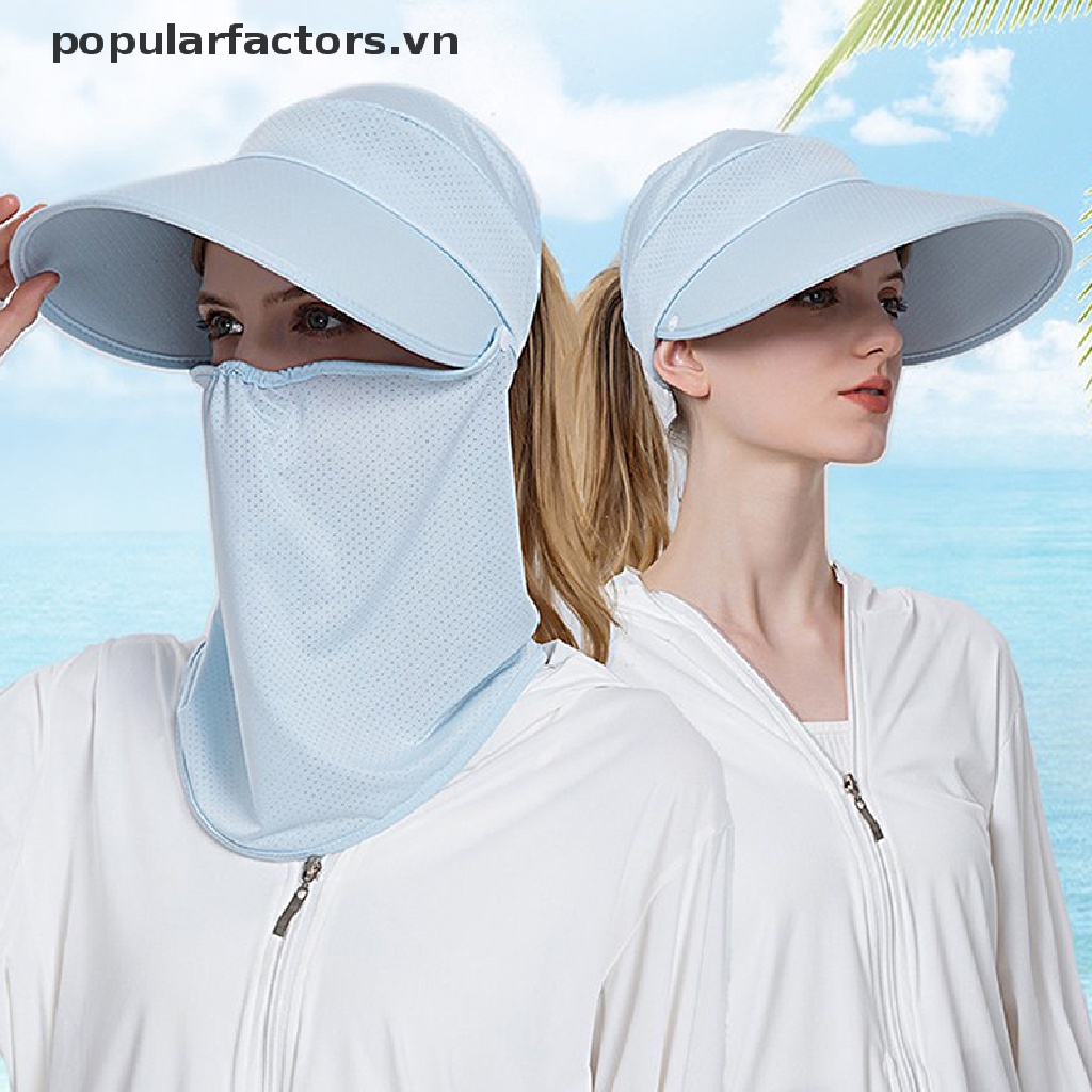 Mũ Rộng Vành Che Phủ Cổ Chống Tia UV Có Thể Gấp Gọn Thời Trang Mùa Hè Cho Nữ
