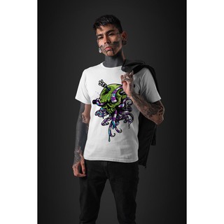 Áo thun Nam in hình rắn và đầu lâu phong cách vintage cực đẹp - Cotton Thun Phong Cách Cá Tính - Cực Chất Và Đẹp