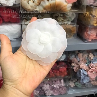 Hoa cài áo voan hàn cao cấp