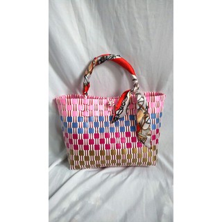 Túi đan thủ công hiện đại size lớn 25cm