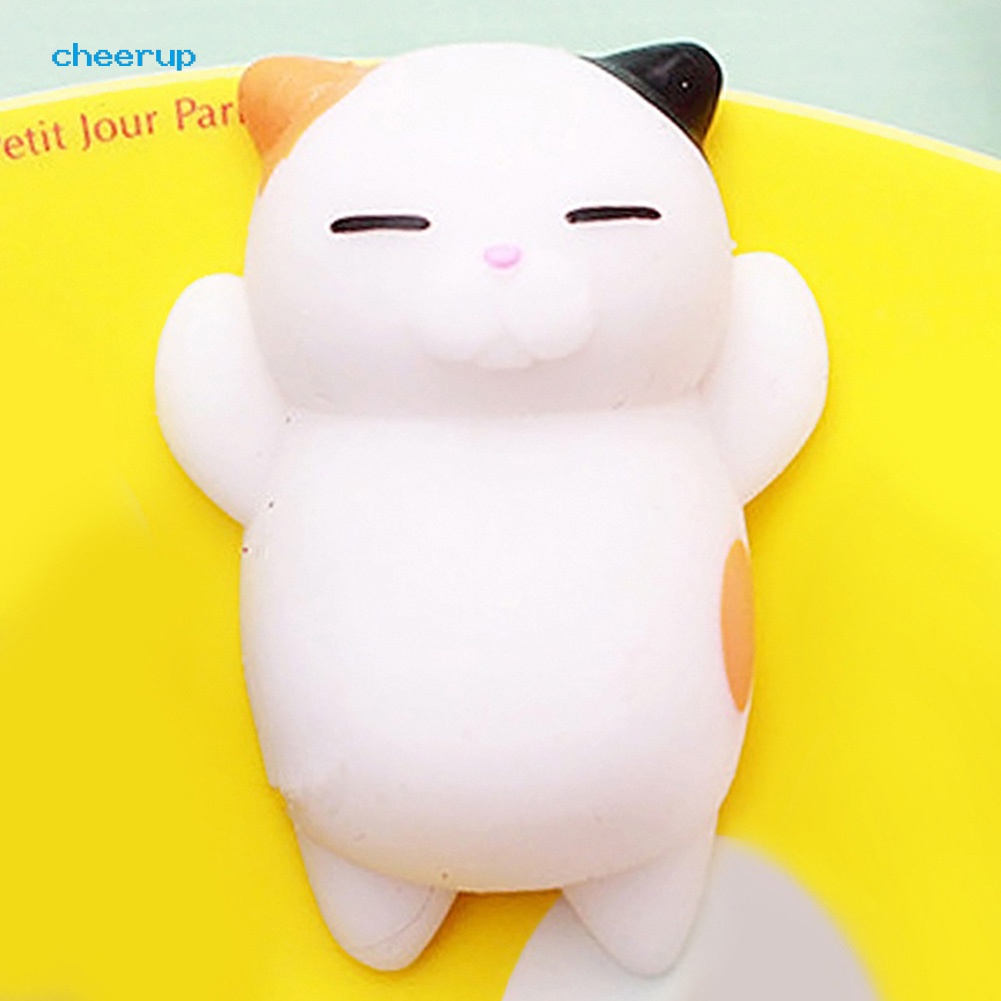 Đồ chơi nắn bóp đàn hồi hình chú mèo hoạt hình đáng yêu giảm căng thẳng