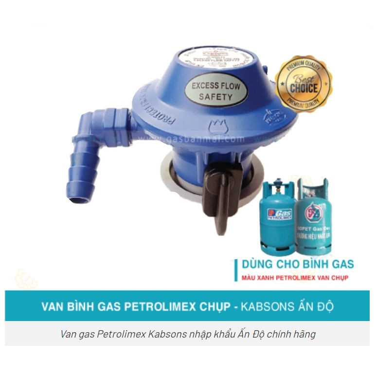 Van gas PE Ấn Độ dùng cho bình gas Petrolimex