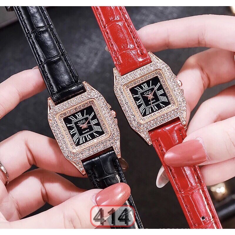ĐỒNG HỒ NỮ DÂY DA DZG MẶT VUÔNG 414 KAMY SANG CHẢNH CỰC HOT | BigBuy360 - bigbuy360.vn
