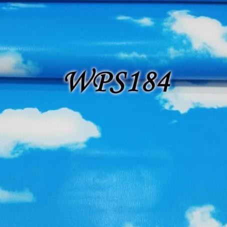 Giấy Dán Tường Wps184 Màu Xanh Dương Trang Trí Phòng Ngủ / Phòng Khách / Trần Nhà