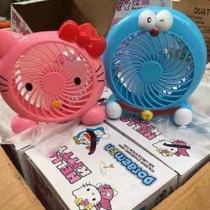 QUẠT SẠC TÍCH ĐIỆN MINI HELLO KITTY