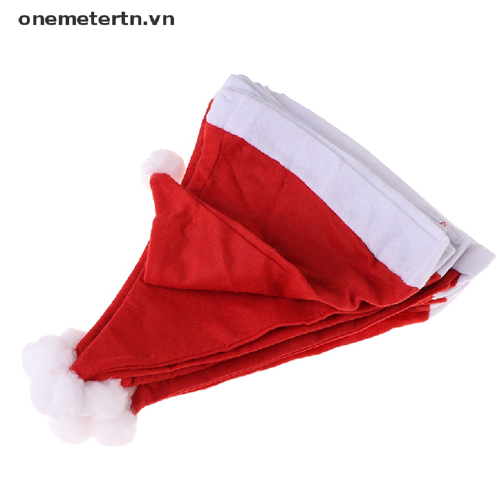 Set 10 mũ ông già noel/năm mới trang trí giáng sinh