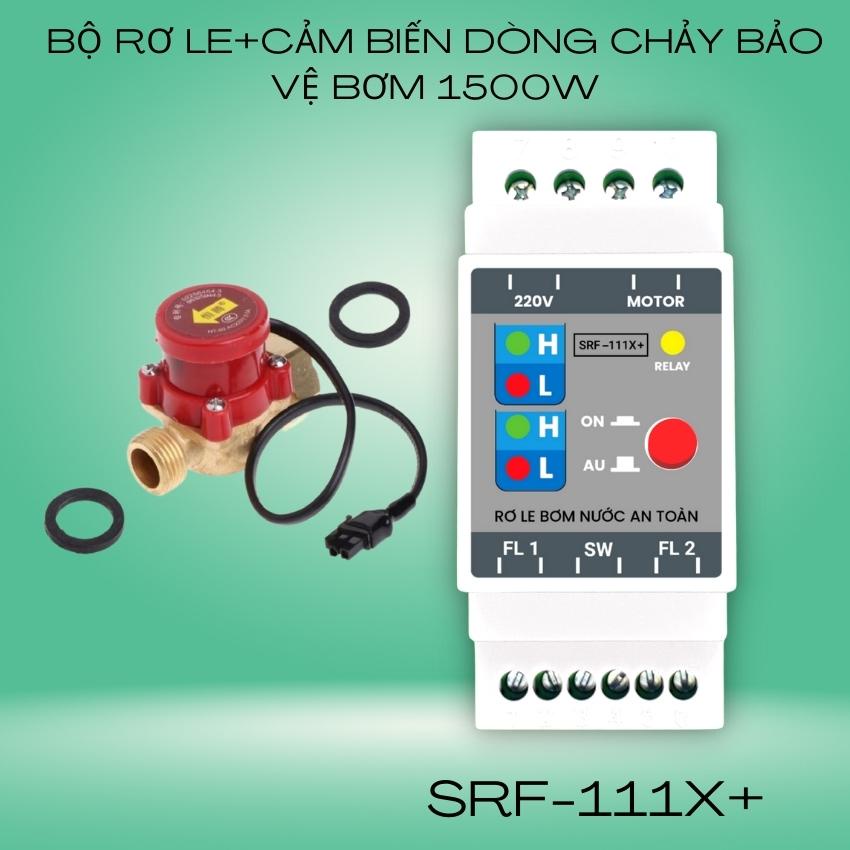 Bộ Công tắc cảm biến dòng chảy cho máy bơm & Rơ le điện tử chống cạn máy bơm, báo mức nước
