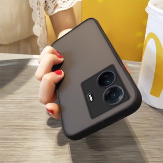 Ốp Điện Thoại Trong Suốt Mặt Nhám Bảo Vệ Camera Cho VIVO Y36 Y16 Y02 Y02s Y02T Y02A Y22s Y22 Y35 Y55 Y3s