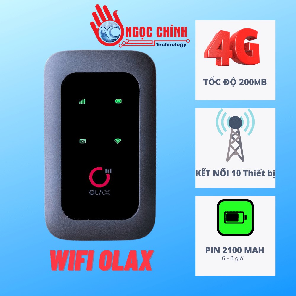 Bộ Phát WIFI 4G OLAX WD680 150Mbps Chính hãng Tốc độ Cao ( Siêu Rẻ Hàng Châu ÂU )