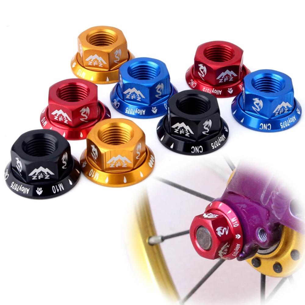 Bộ 2 Đai Ốc Trục Sau Bằng Hợp Kim Nhôm Cho Xe Đạp