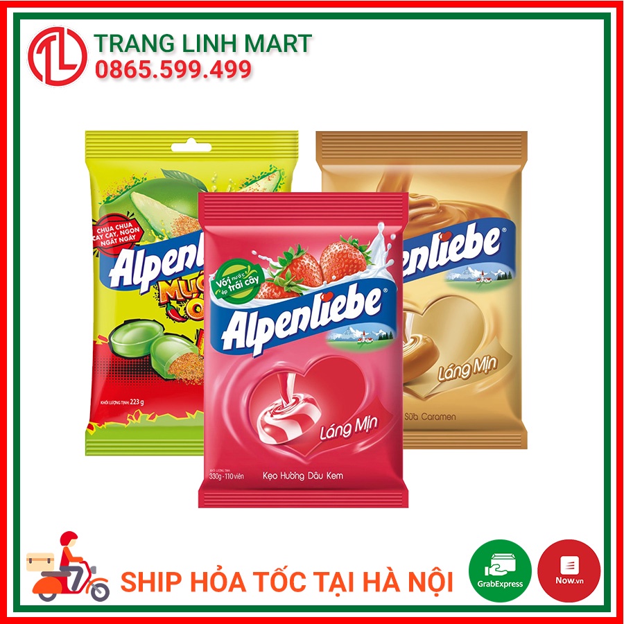 Combo 3 Kẹo cứng Alpenliebe các loại gói 87g
