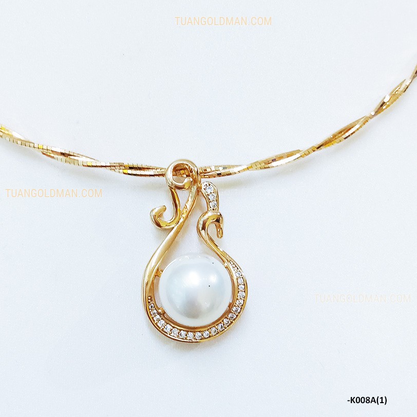 Kiềng cổ mềm mĩ ngoc trai cao cấp K008A