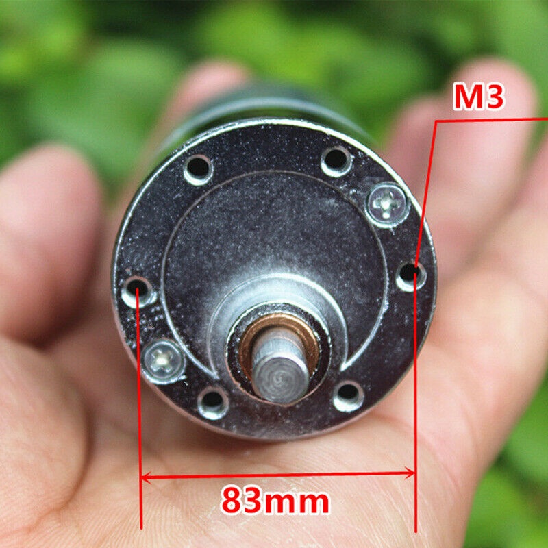 Động cơ giảm tốc 550 DC 12V Tốc độ 800 vòng/phút. Hộp số Full kim loại, Motor Mô-men xoắn lớn