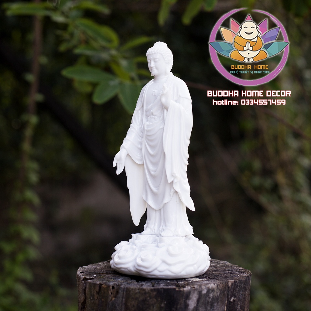 Tượng Phật A Di Đà cao 23cm Thí nguyện thủ ấn trang trí nhà cửa, phong thủy, thờ cúng