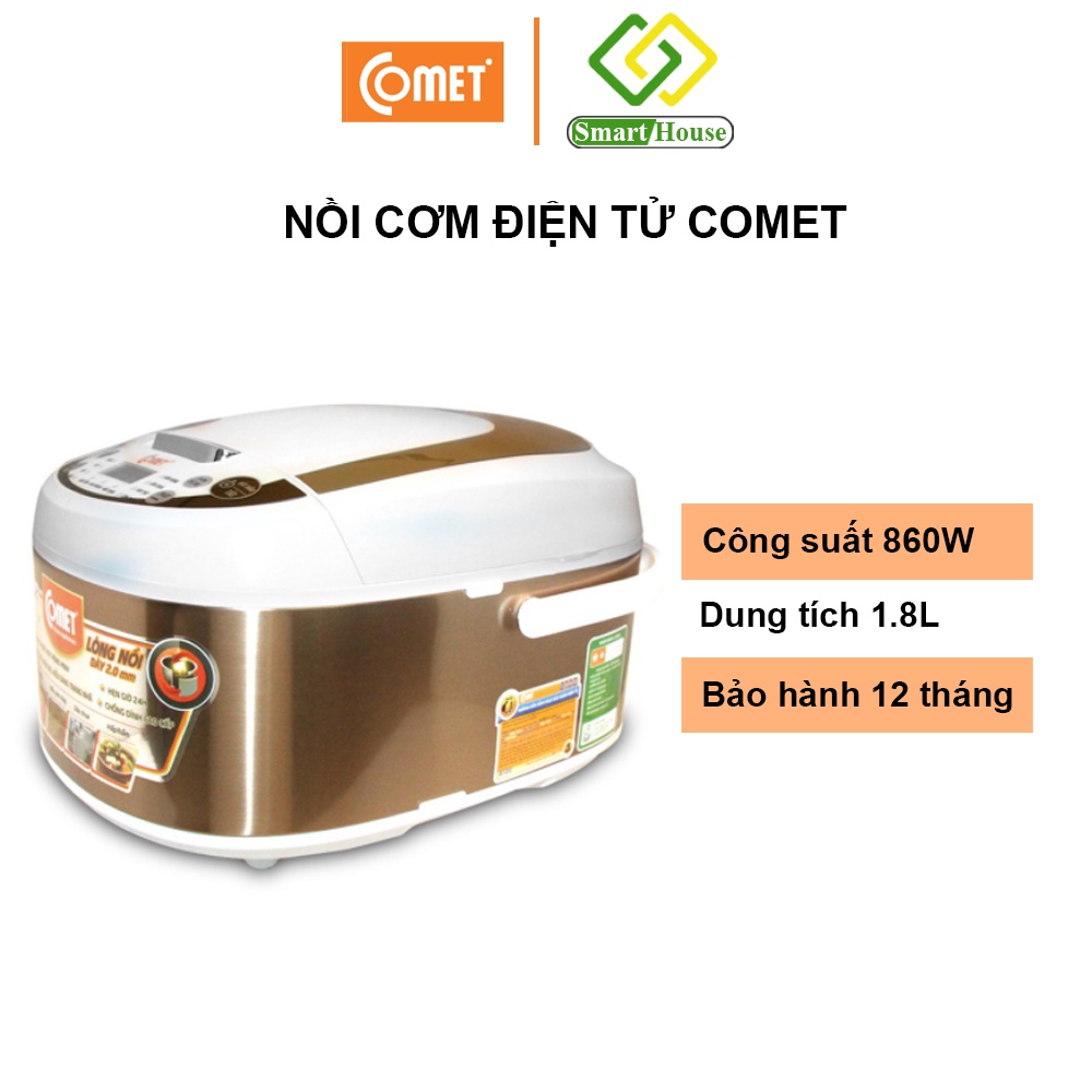 Nồi cơm điện tử Comet CM8087 - 1,8L