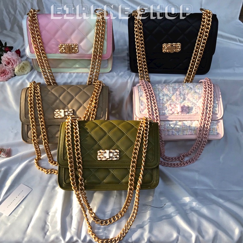 Túi  Chần Trám Khoá Xoay Kim Loại Tết Sẵn Năm Màu